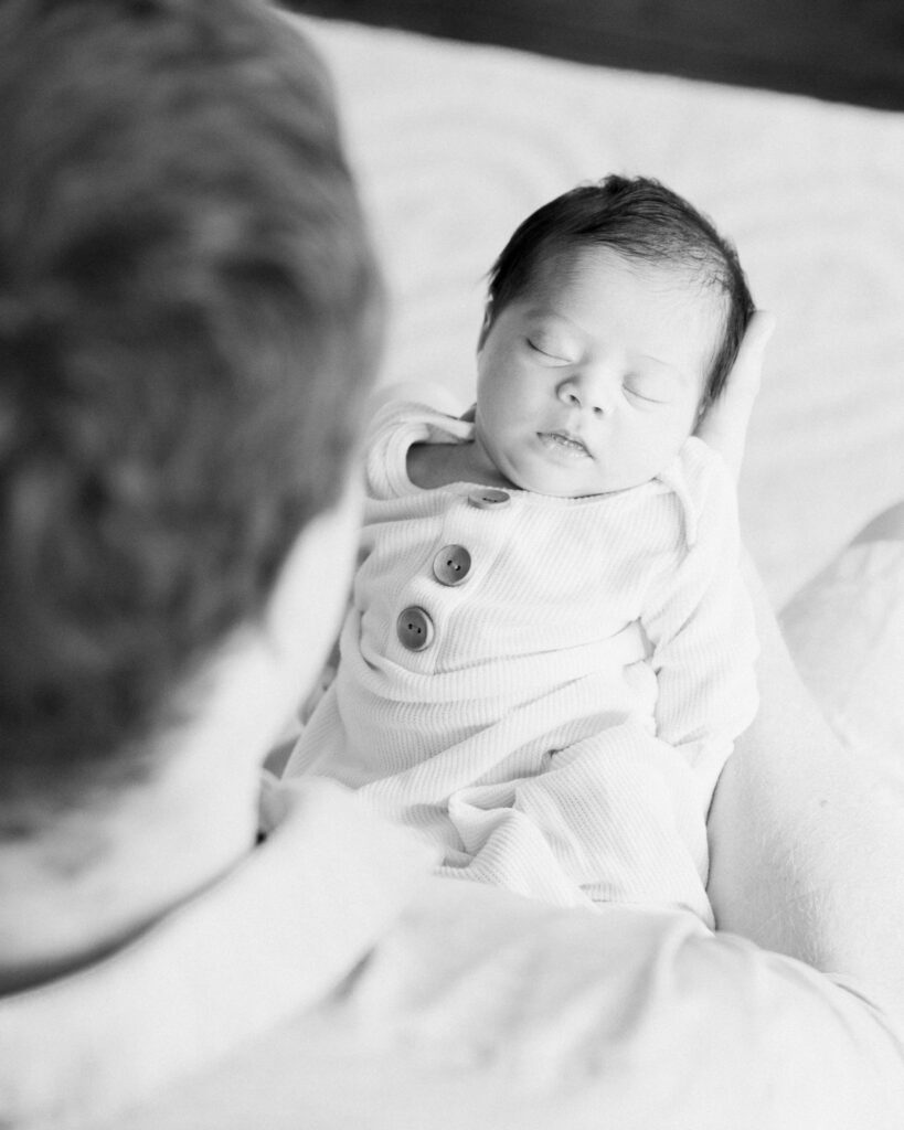 Lifestyle newborn photography session in The Woodlands TX